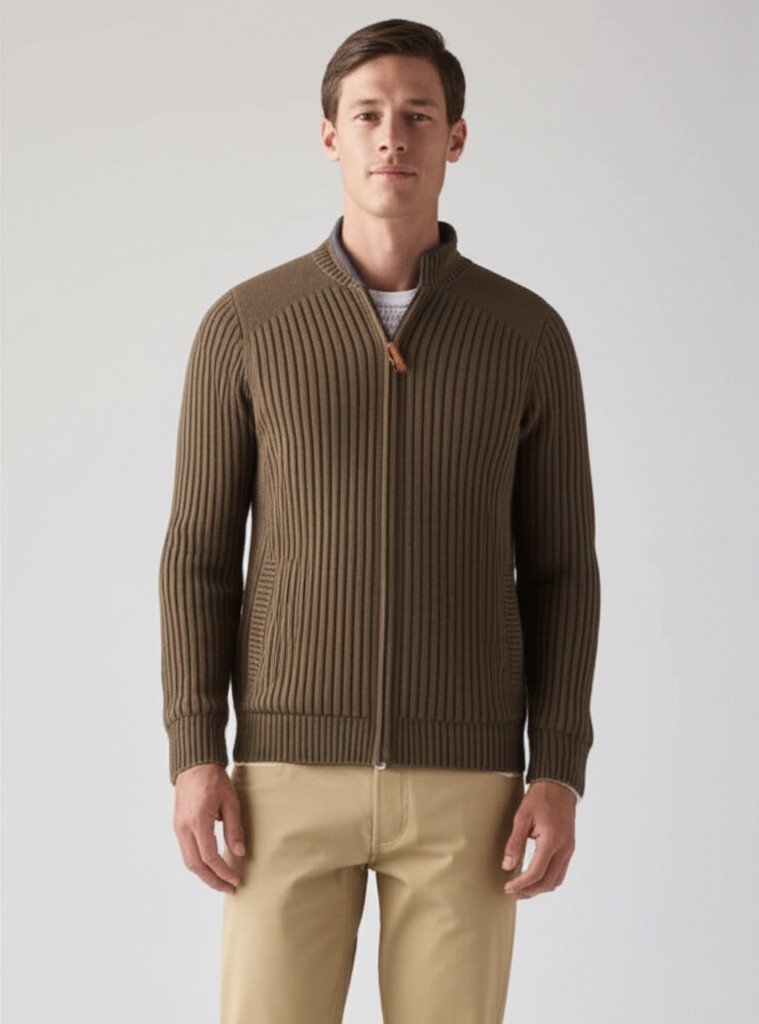 AI-generated model wearing the garment